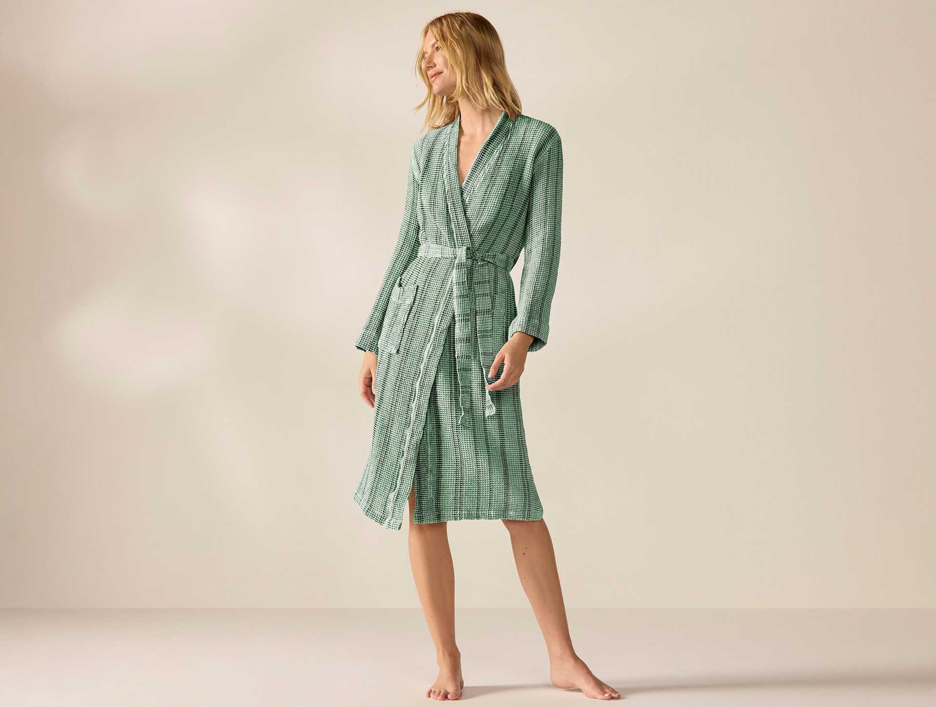 Unisex Organic Waffle Robe