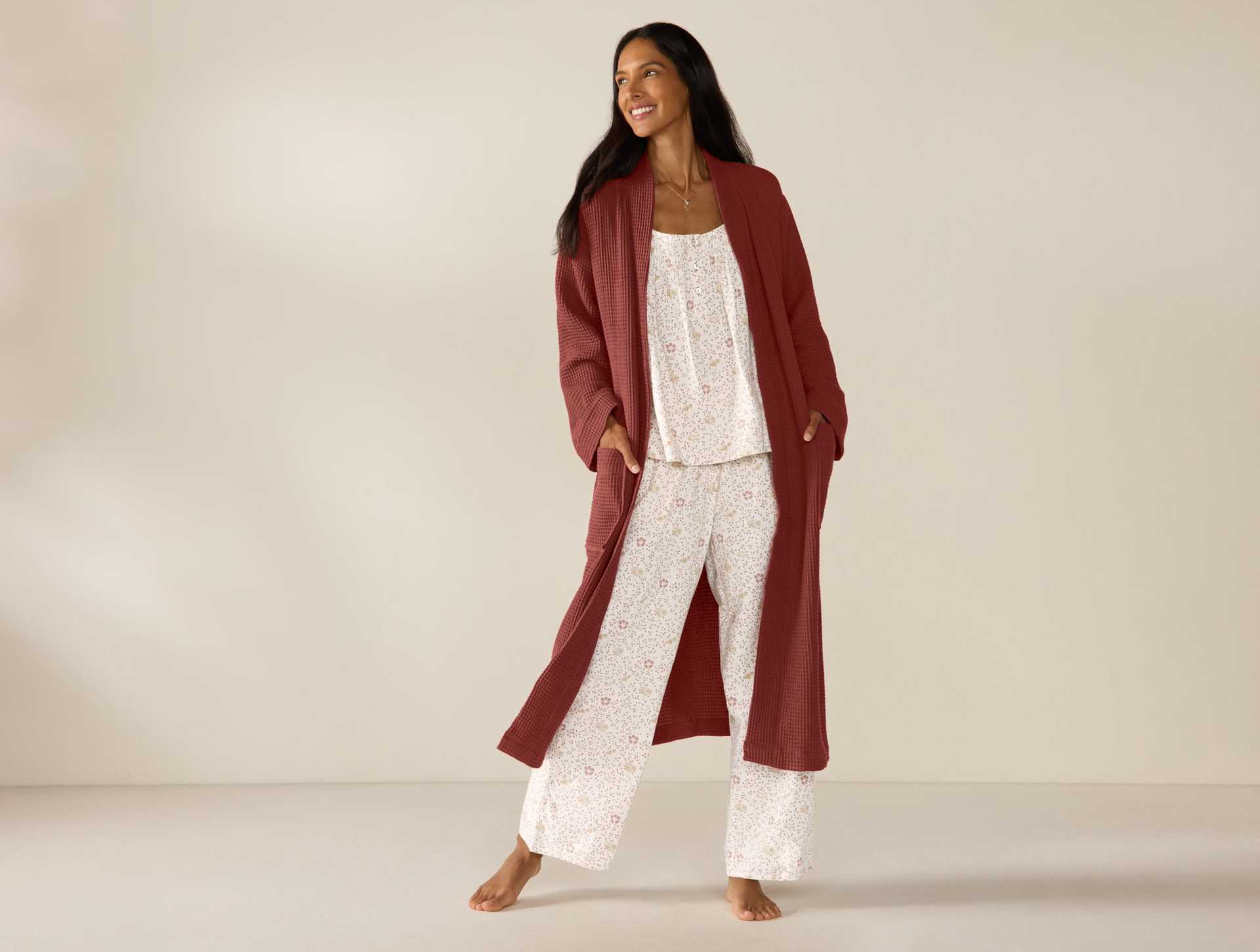 Unisex Organic Waffle Robe