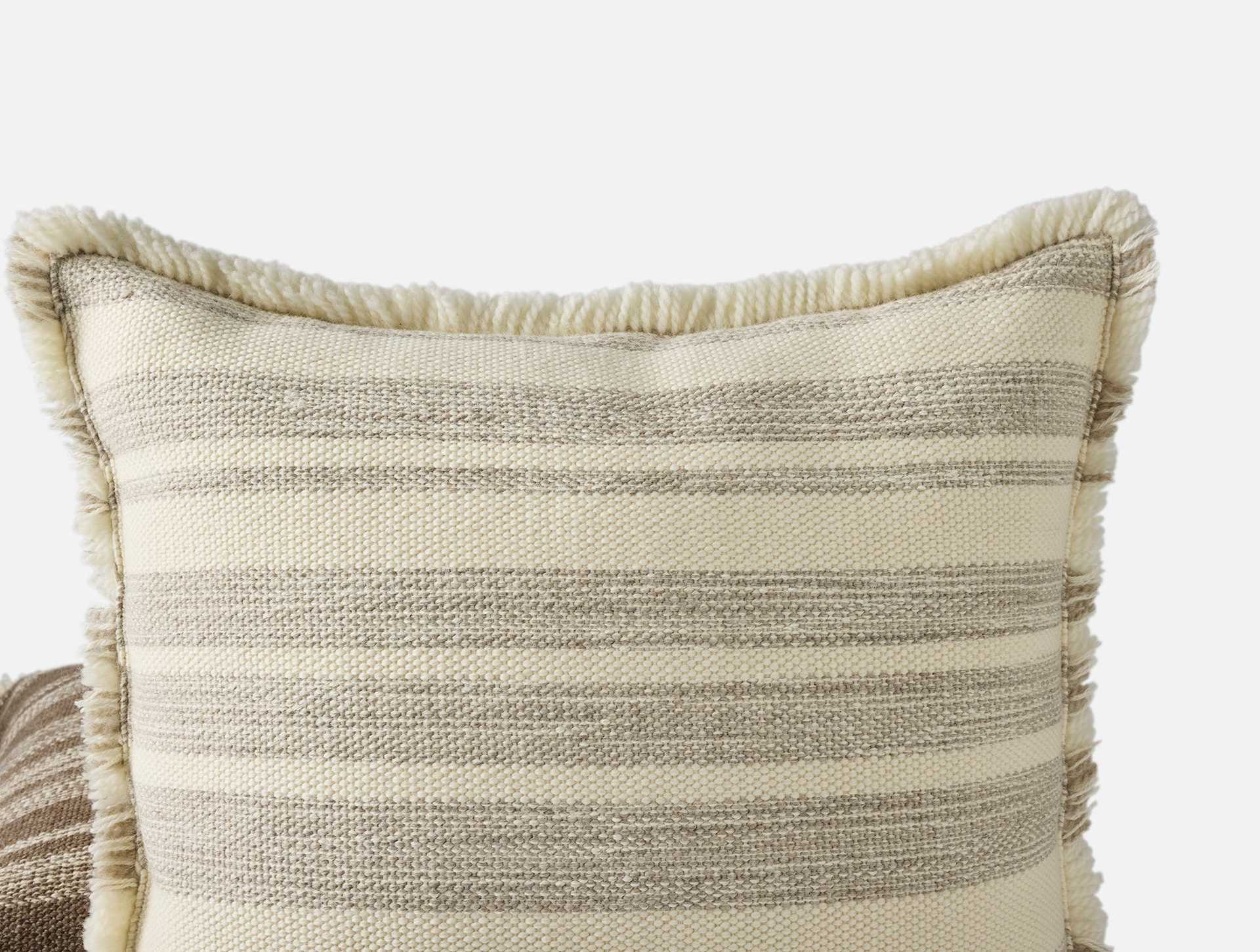 Alpaca Striped Decorative Throw Pillow Cover