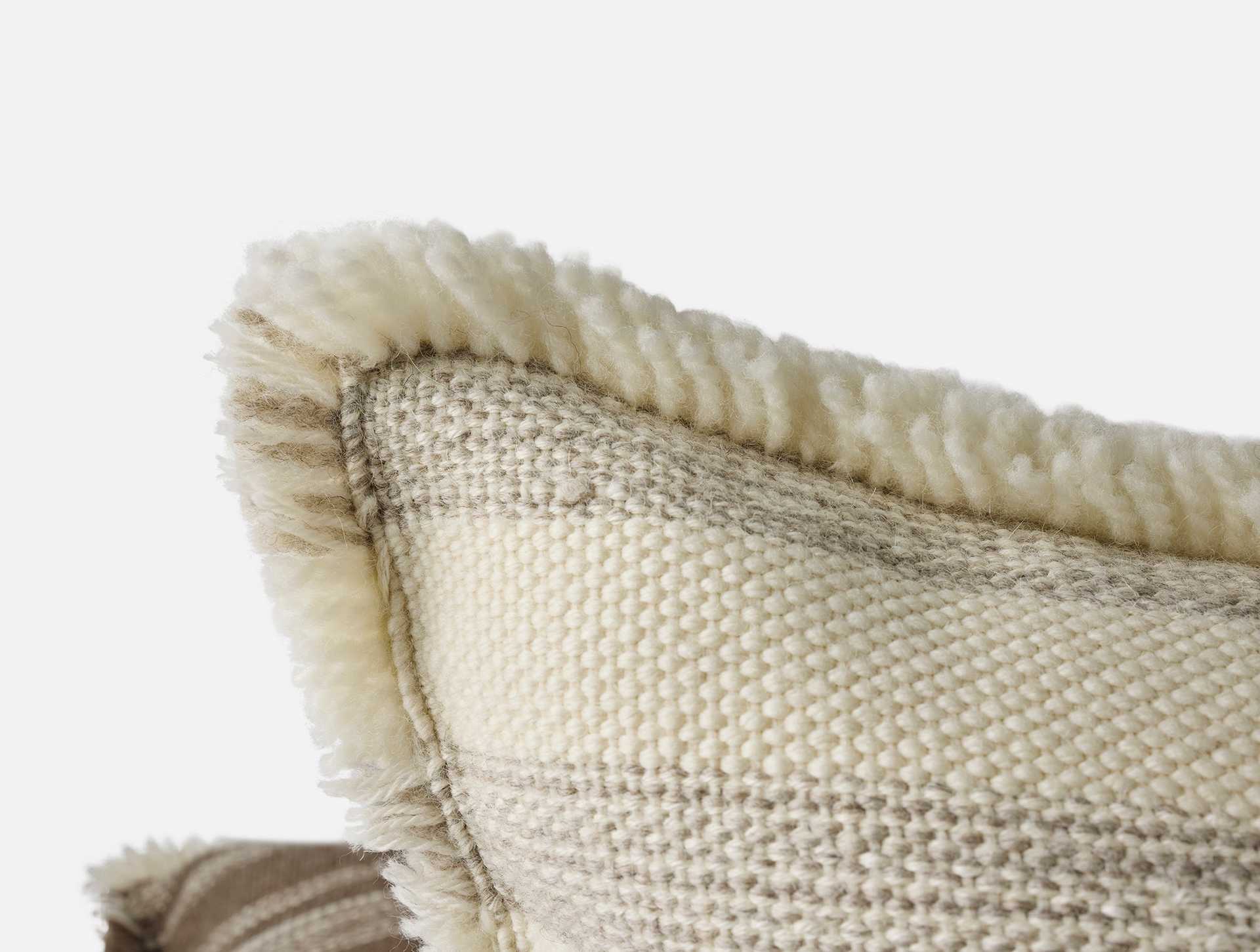 Alpaca Striped Decorative Throw Pillow Cover