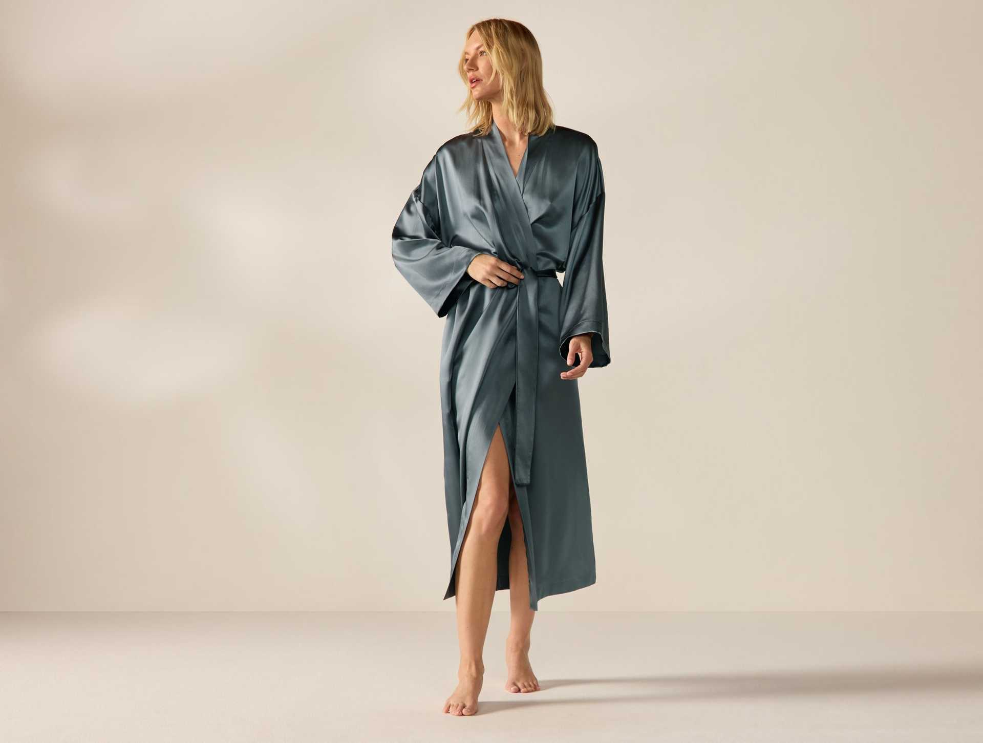 Selene Organic Silk Robe