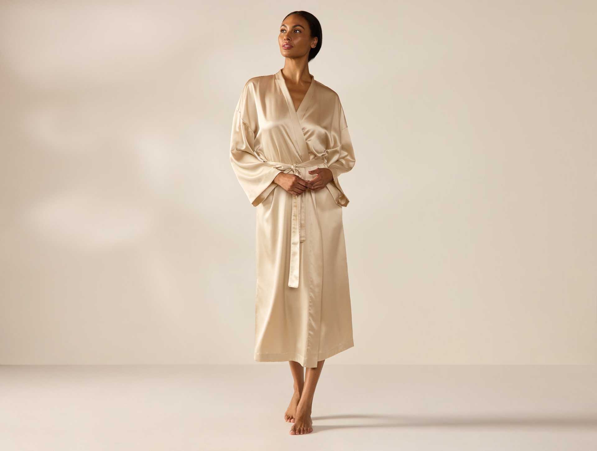 Selene Organic Silk Robe