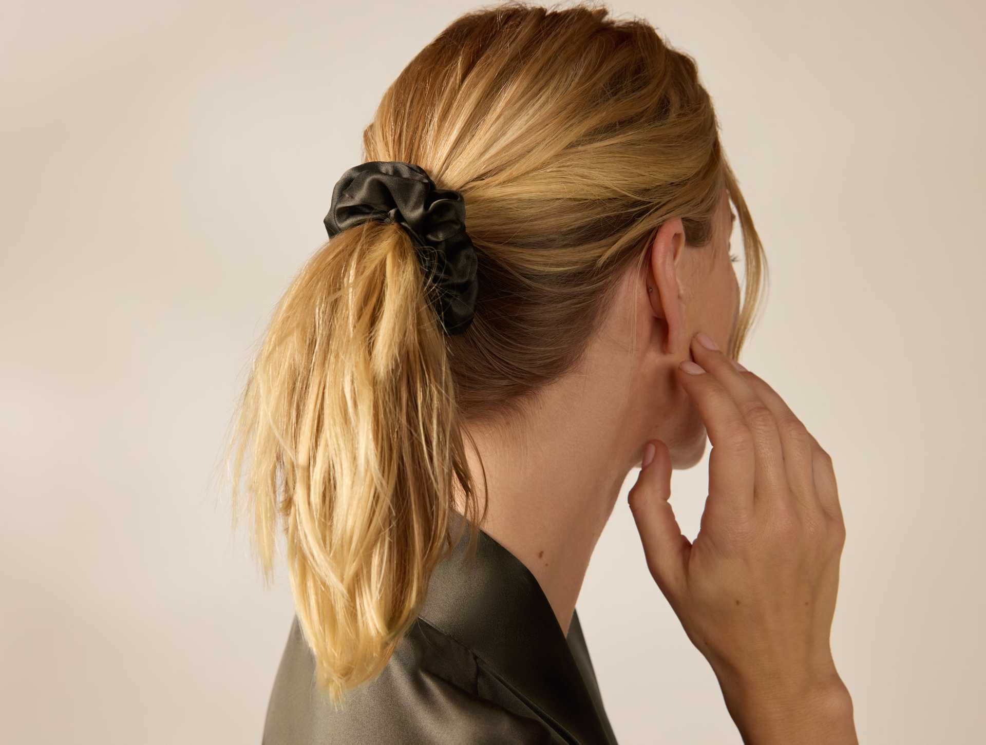 Selene Organic Silk Scrunchy, Set of 3