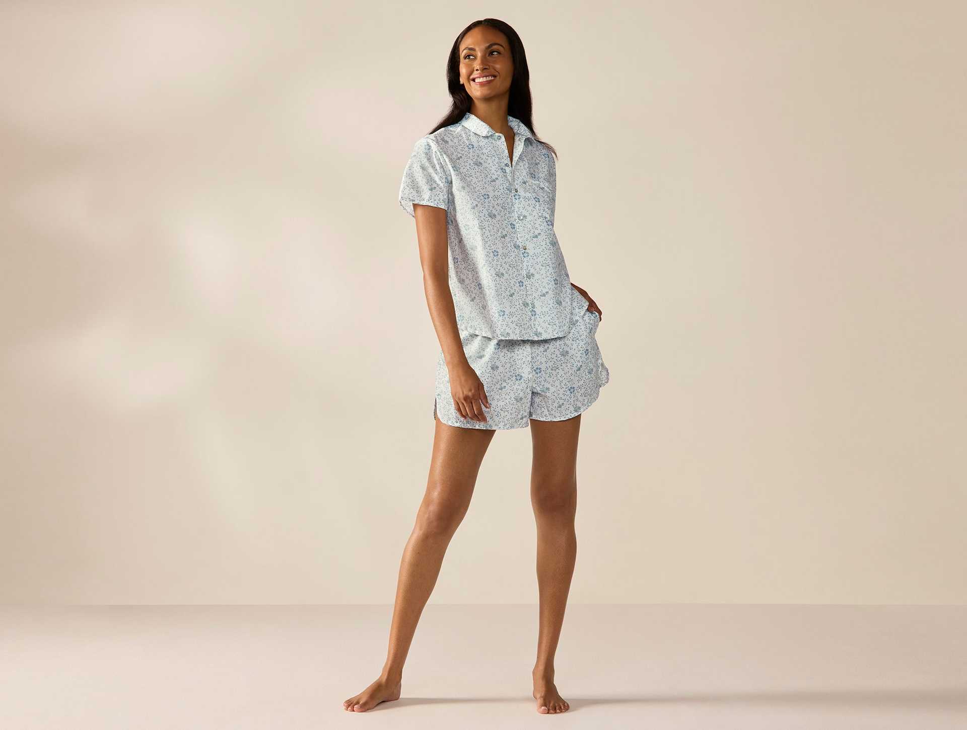 Women's Isla Organic Cotton Short Sleeve Pajama Set