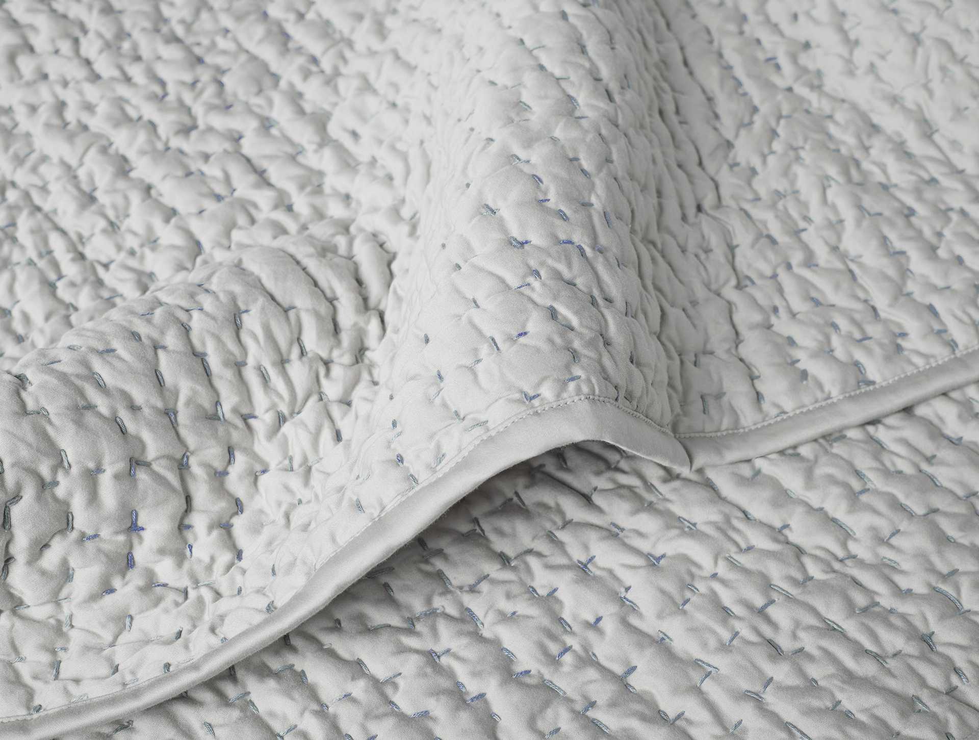 Pebbled Handstitched Organic Toddler Quilt