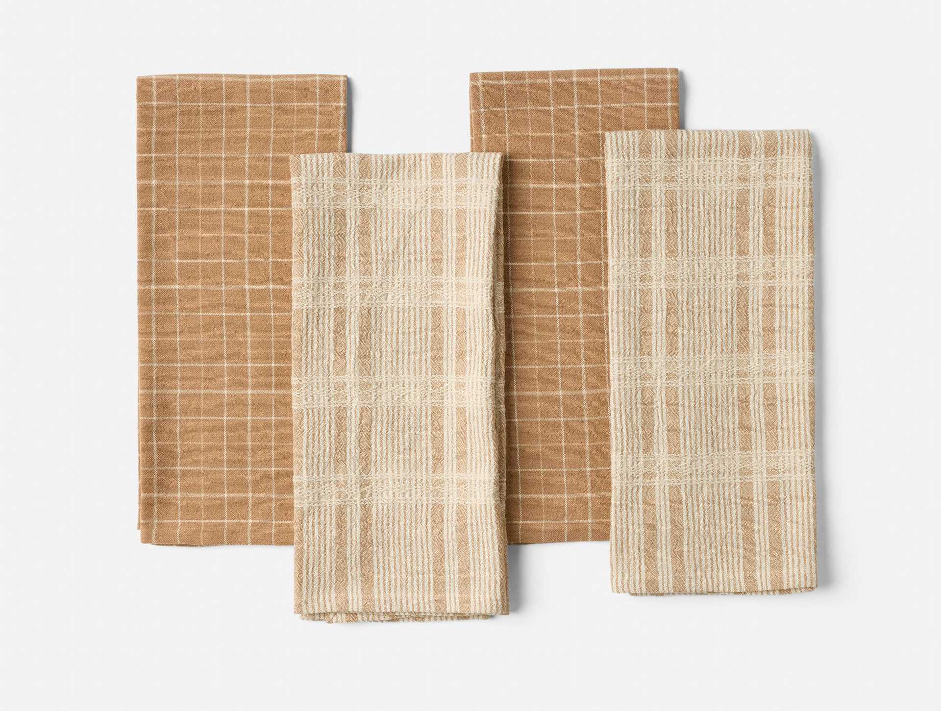 Clarendon Organic Kitchen Towels, Set of 4