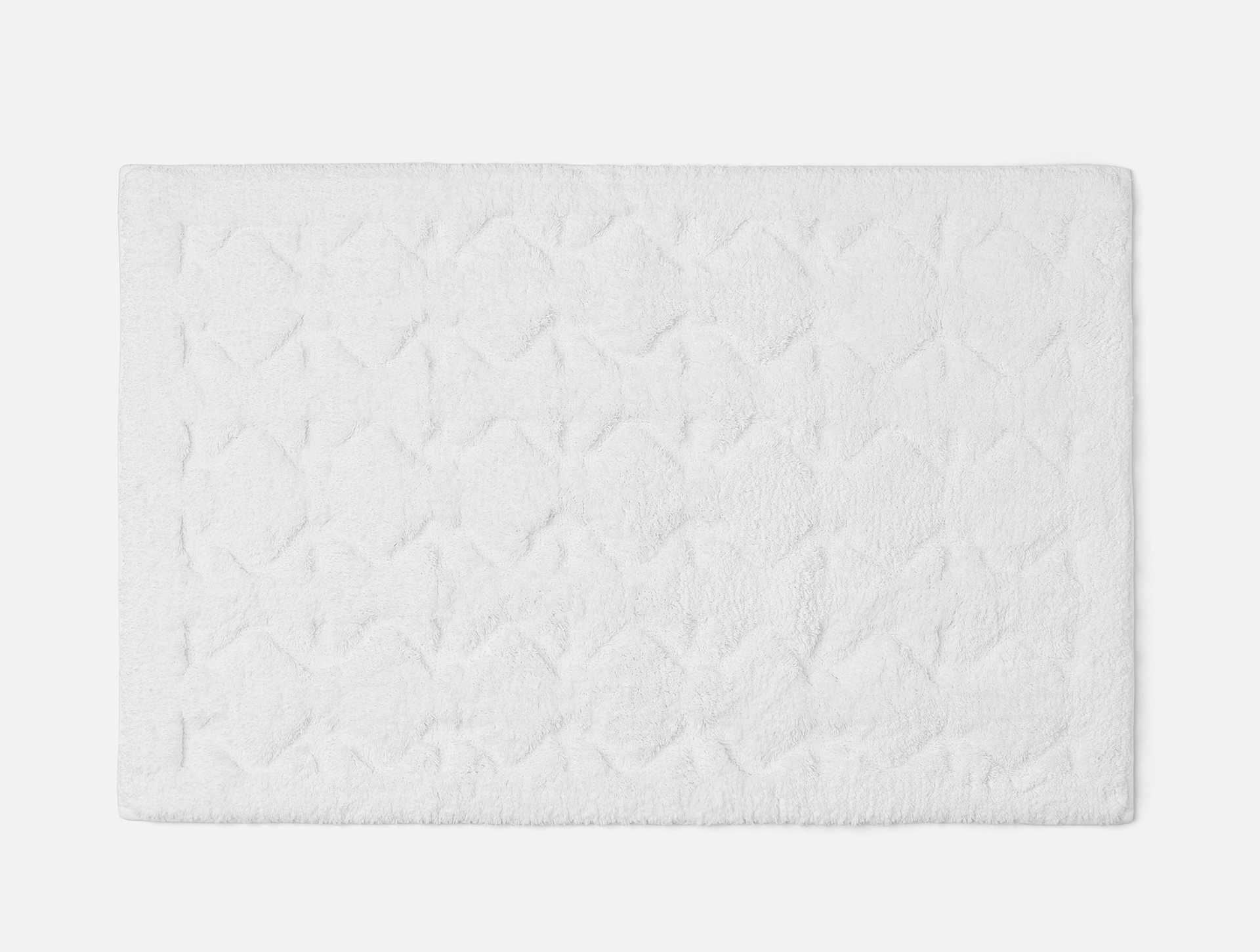 Diamond Shag Organic Bath Rug