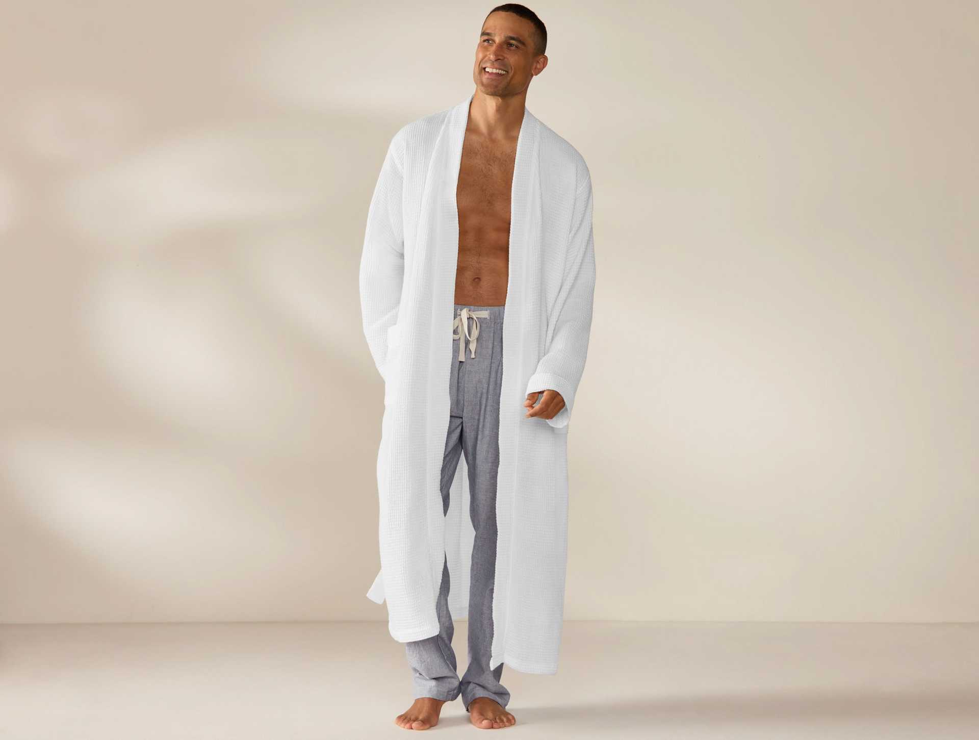 Unisex Organic Waffle Robe