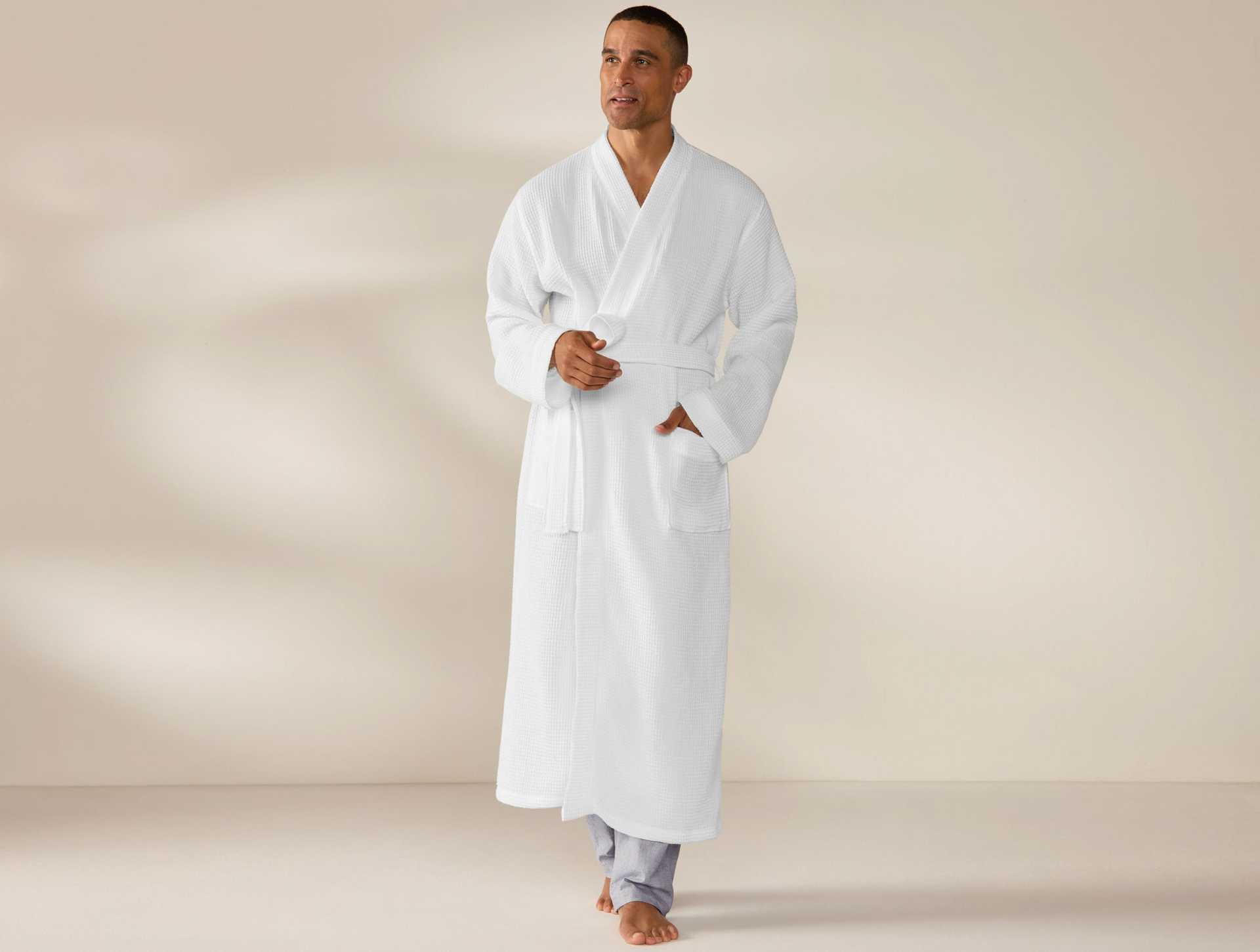Unisex Organic Waffle Robe