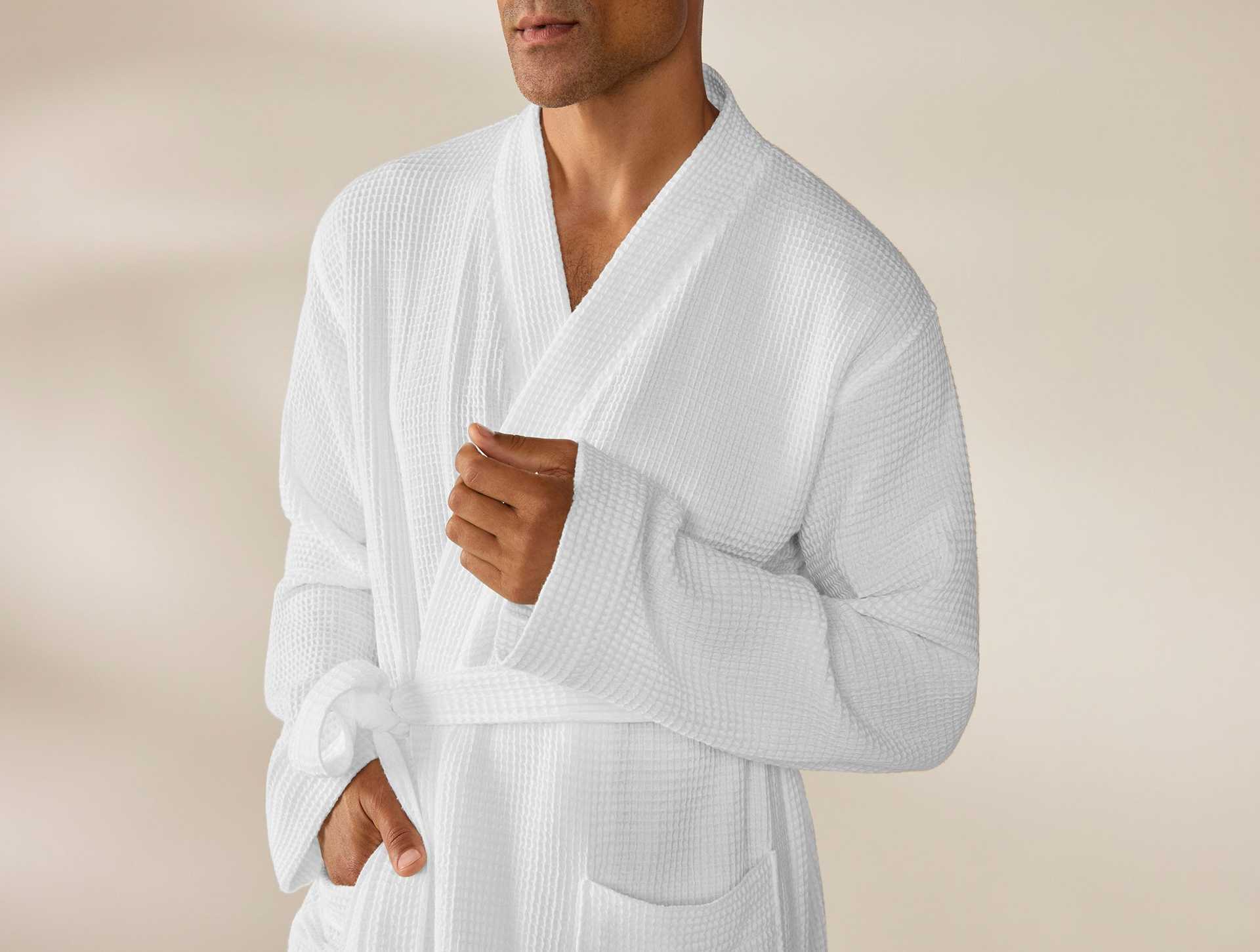 Unisex Organic Waffle Robe