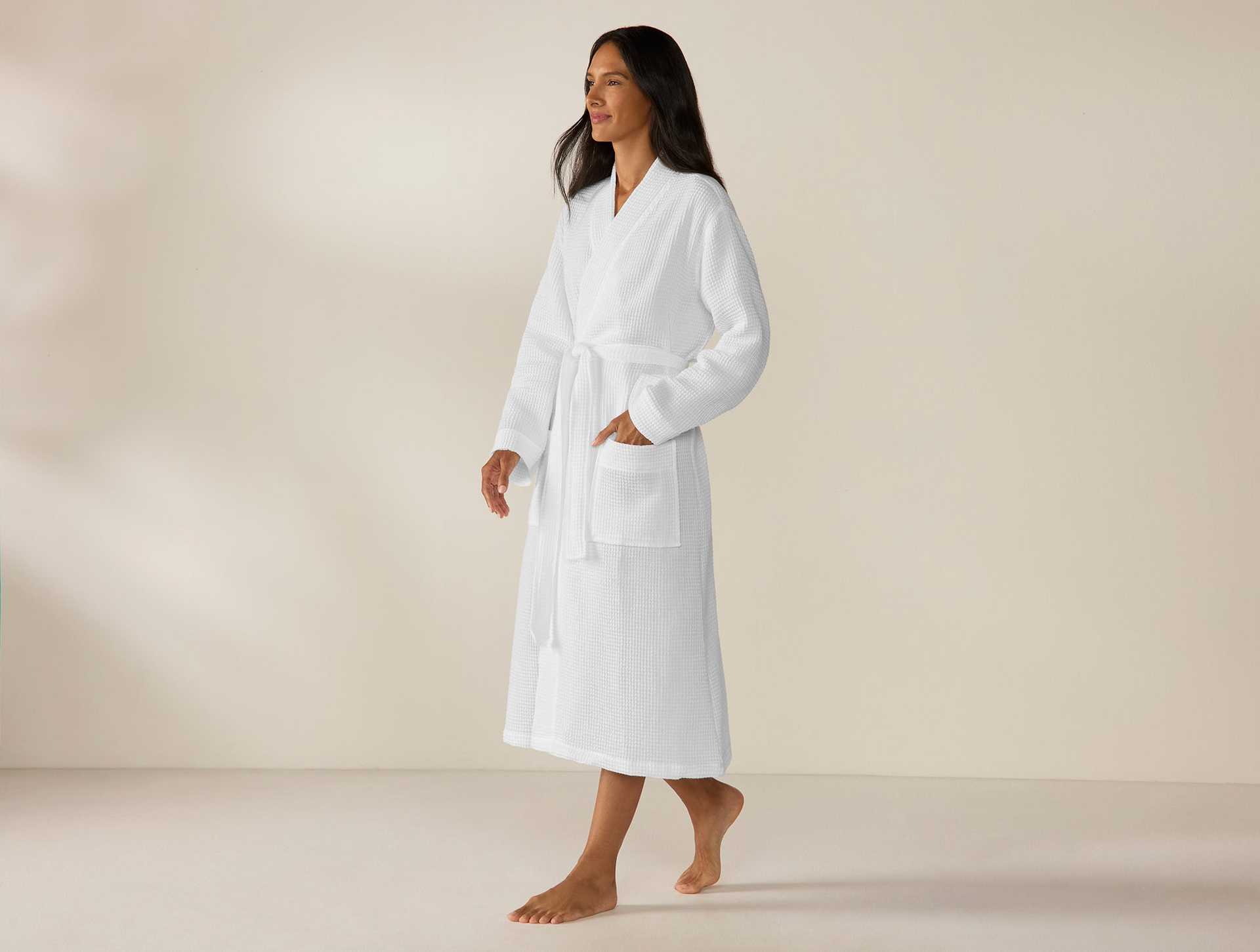 Unisex Organic Waffle Robe