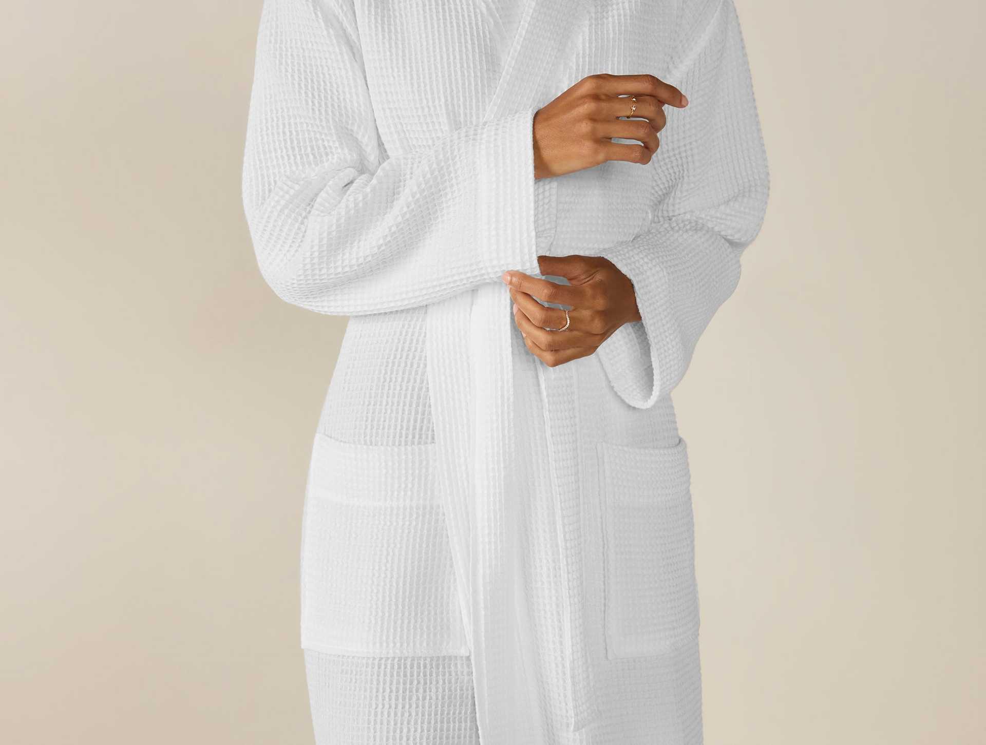 Unisex Organic Waffle Robe