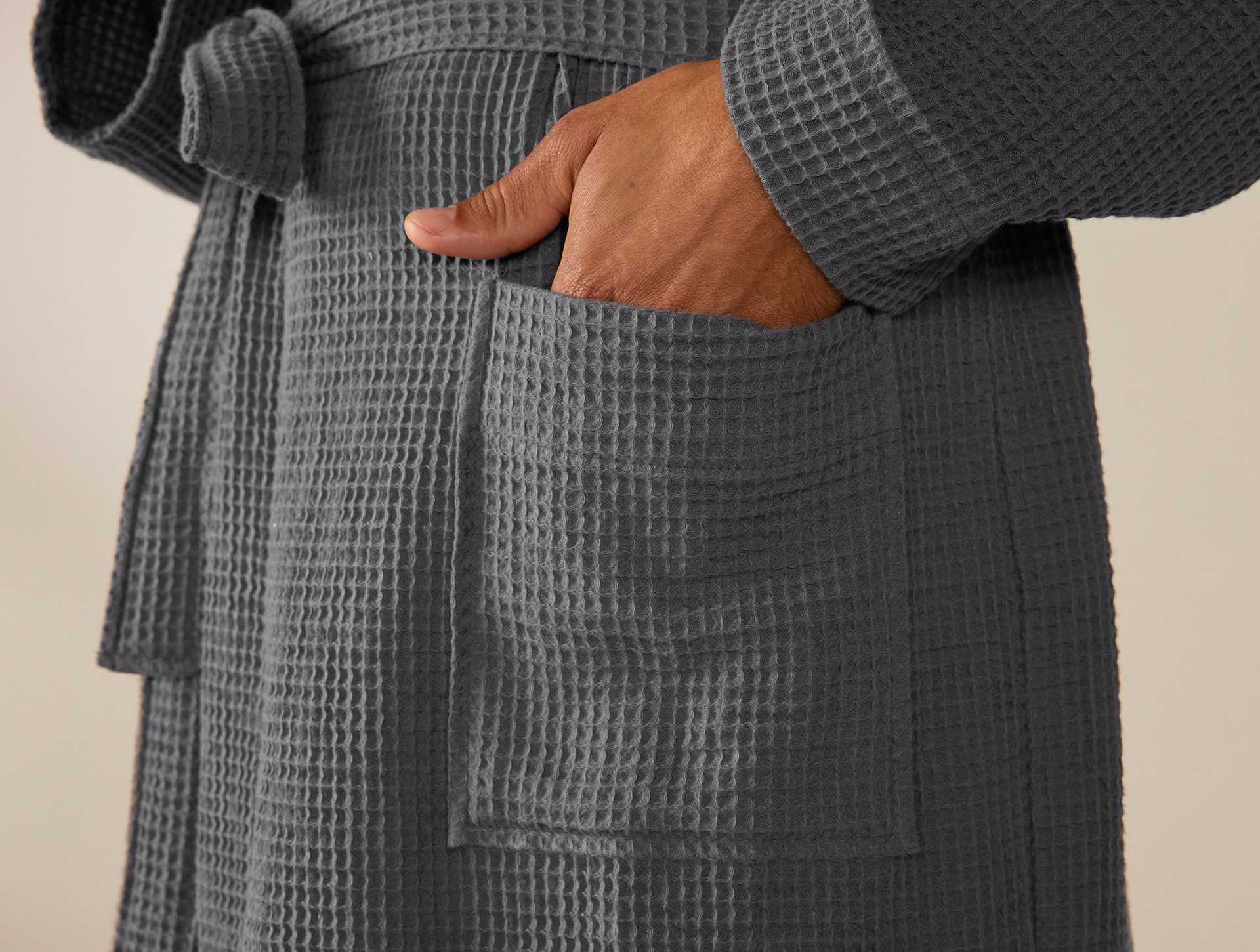 Unisex Organic Waffle Robe