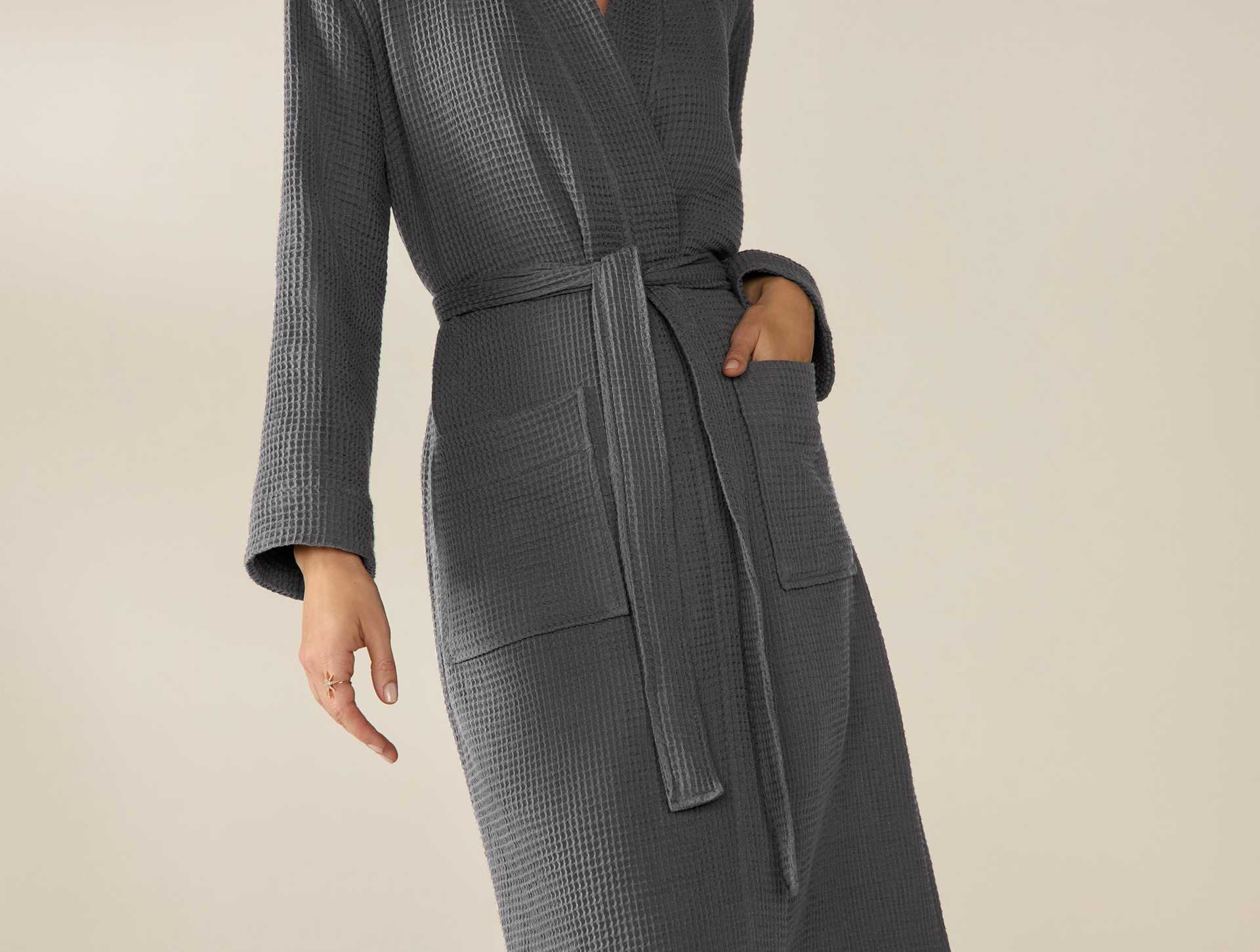 Unisex Organic Waffle Robe