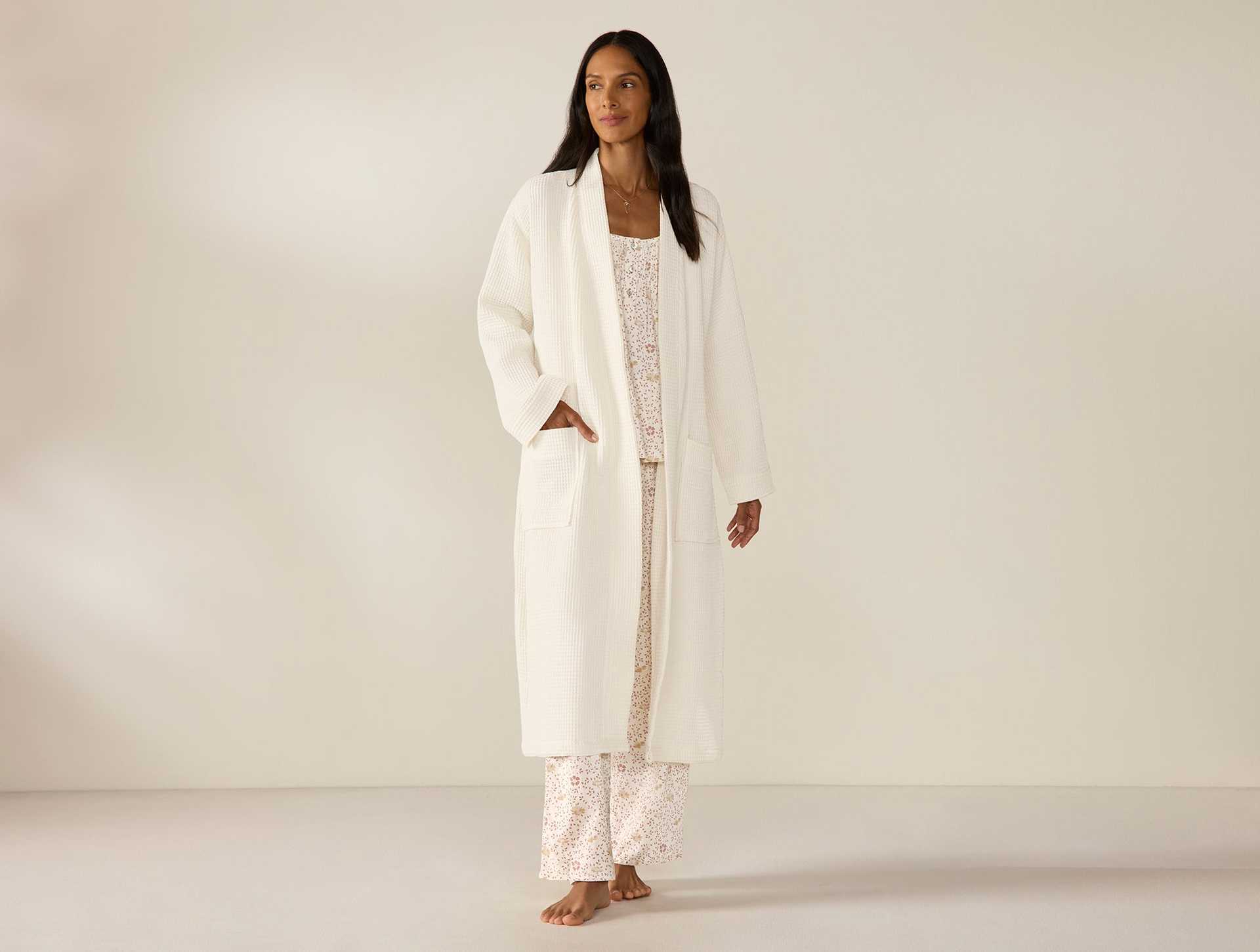 Unisex Organic Waffle Robe