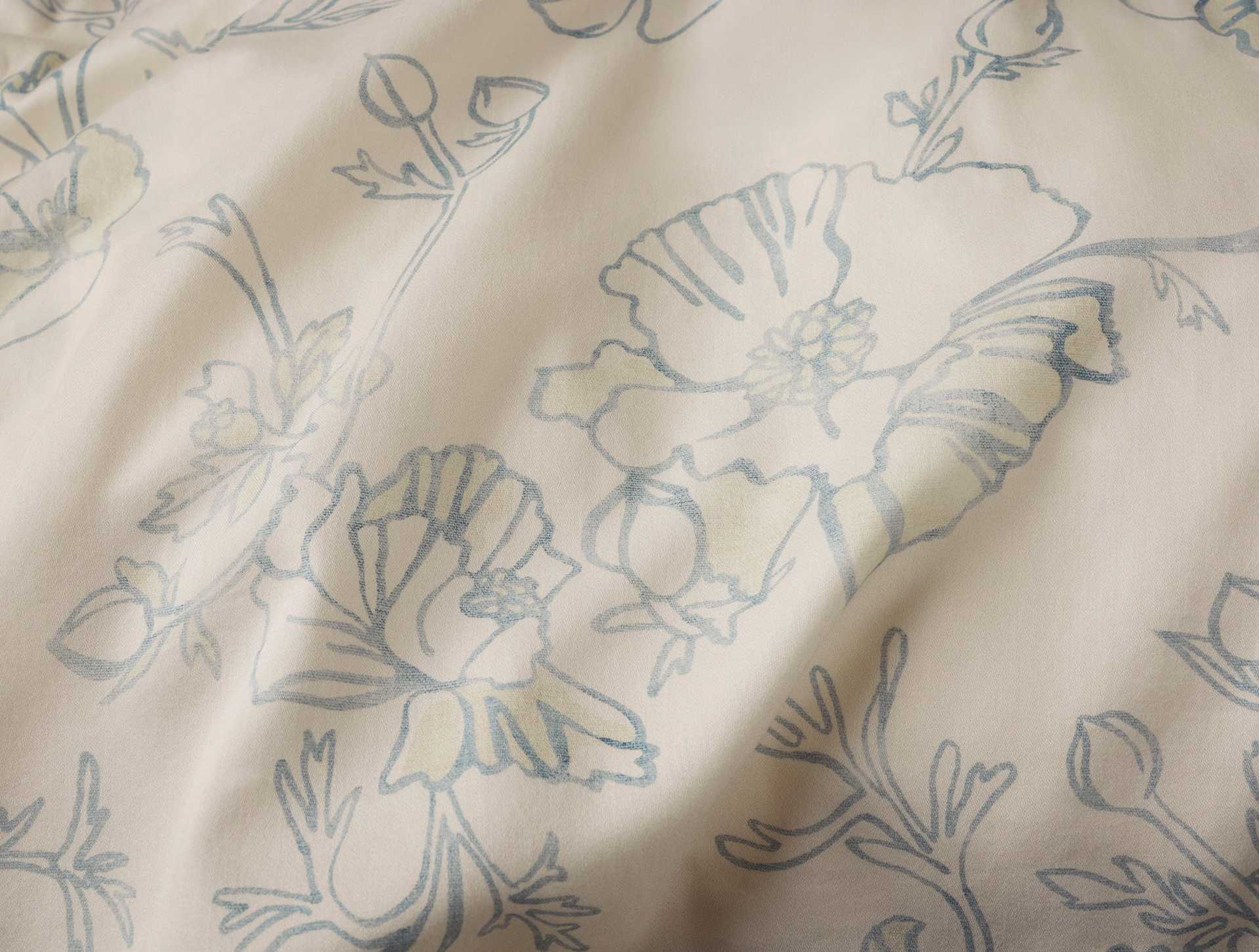 Romneya Organic Print Duvet Cover