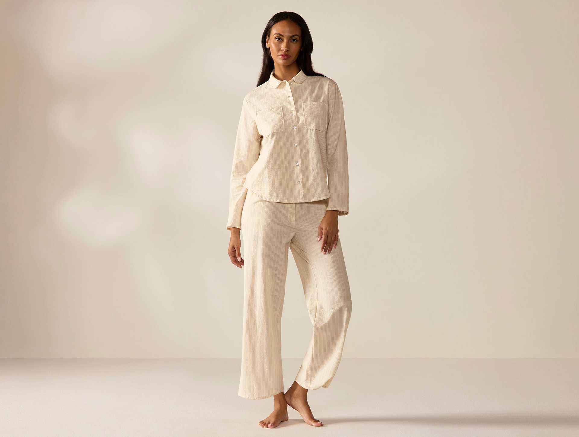 Women's Isla Organic Cotton Long Sleeve Pajama Set