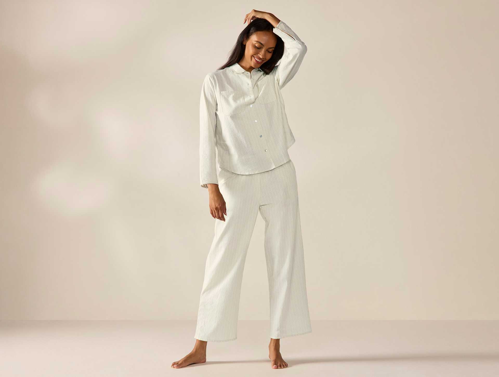 Women's Isla Organic Cotton Long Sleeve Pajama Set
