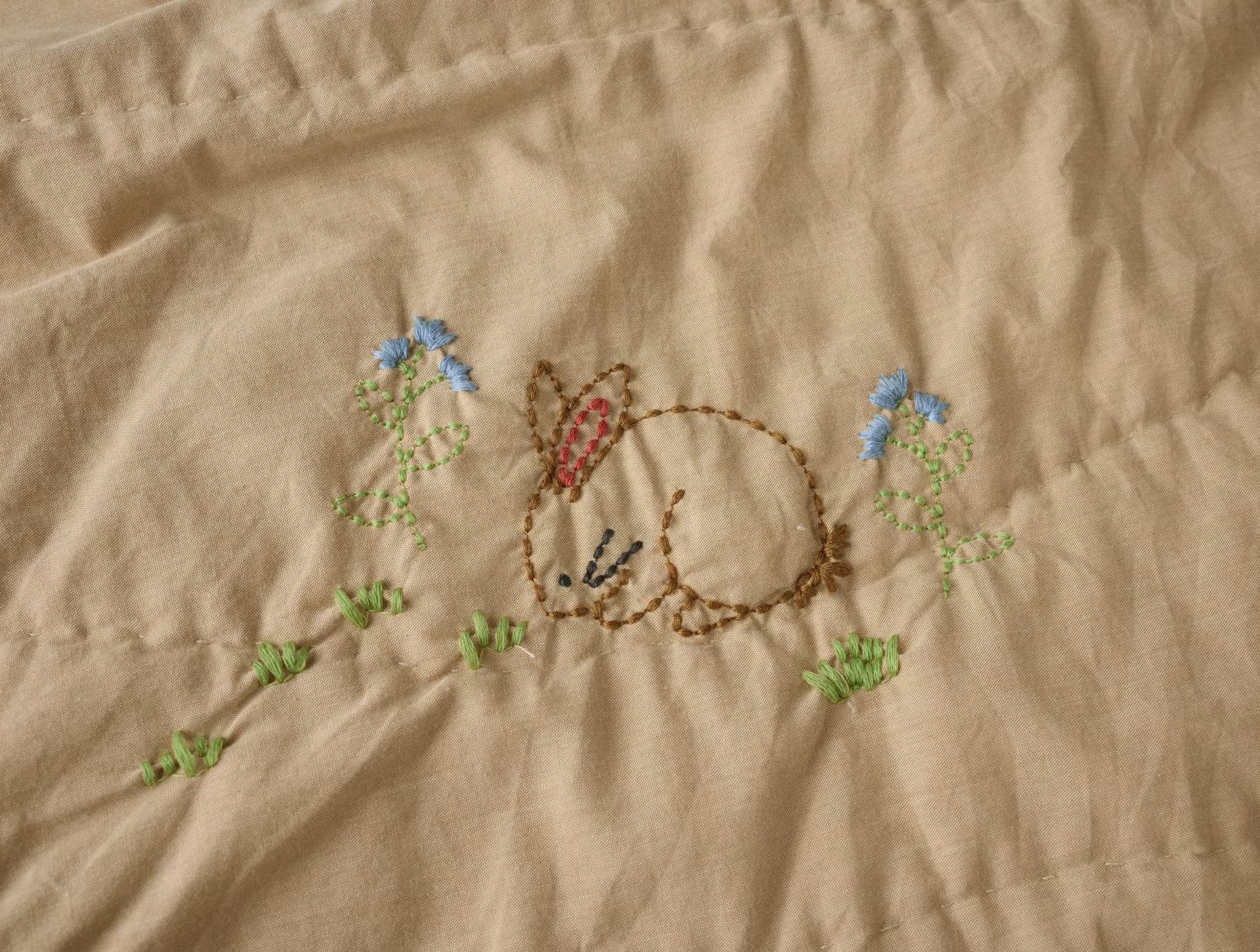 Woodland Organic Embroidered Toddler Quilt