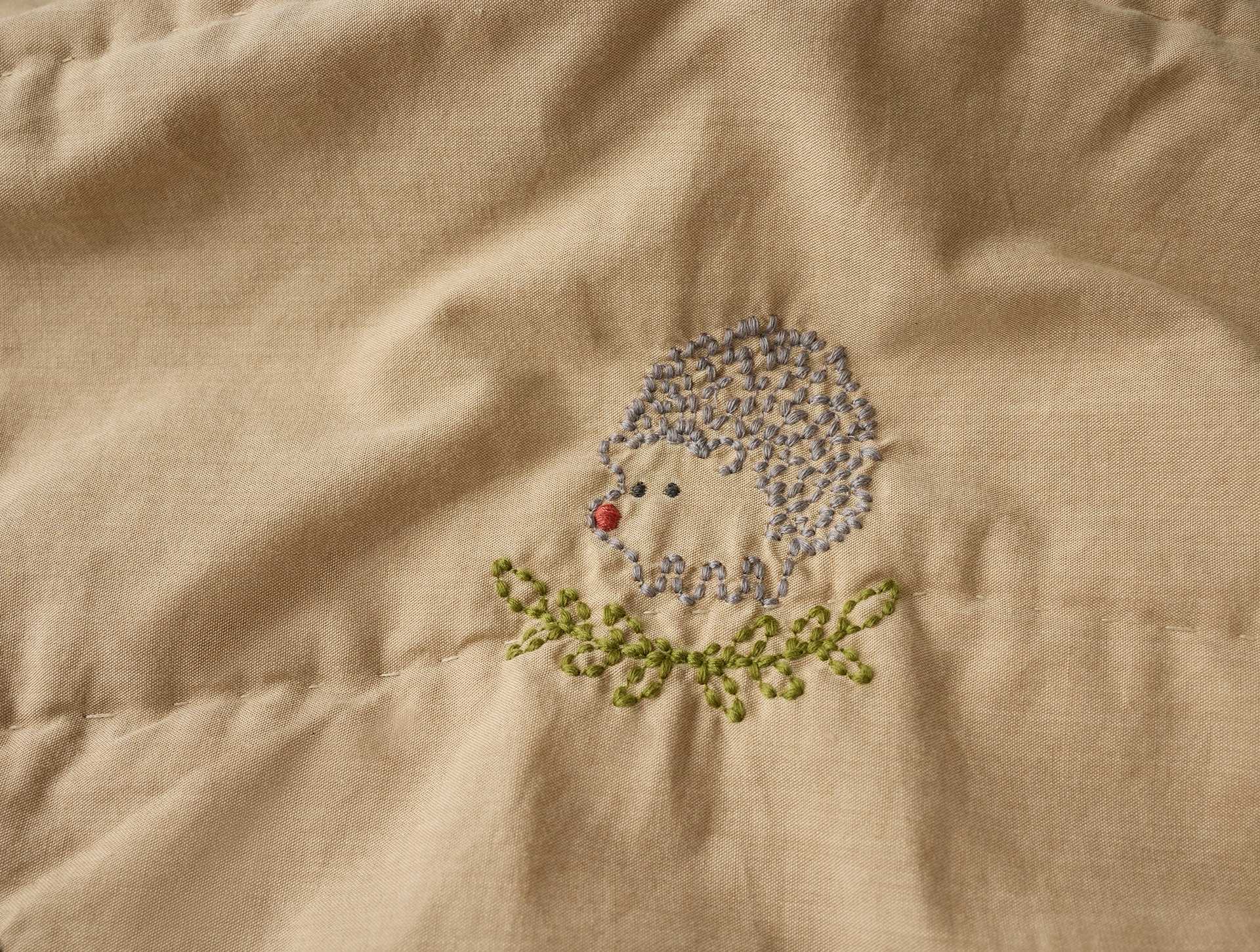 Woodland Organic Embroidered Toddler Quilt