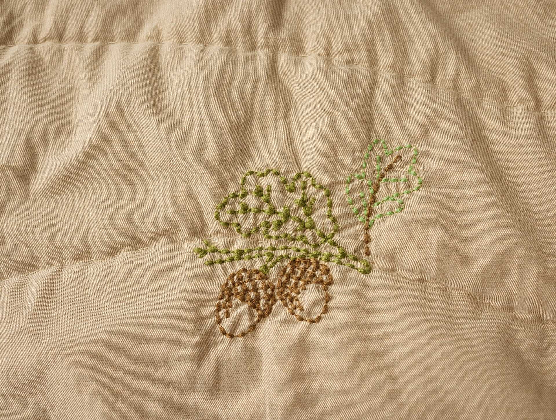 Woodland Organic Embroidered Toddler Quilt