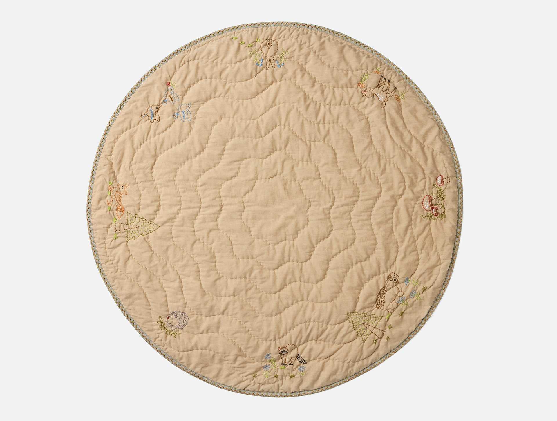 Woodland Organic Embroidered Play Mat