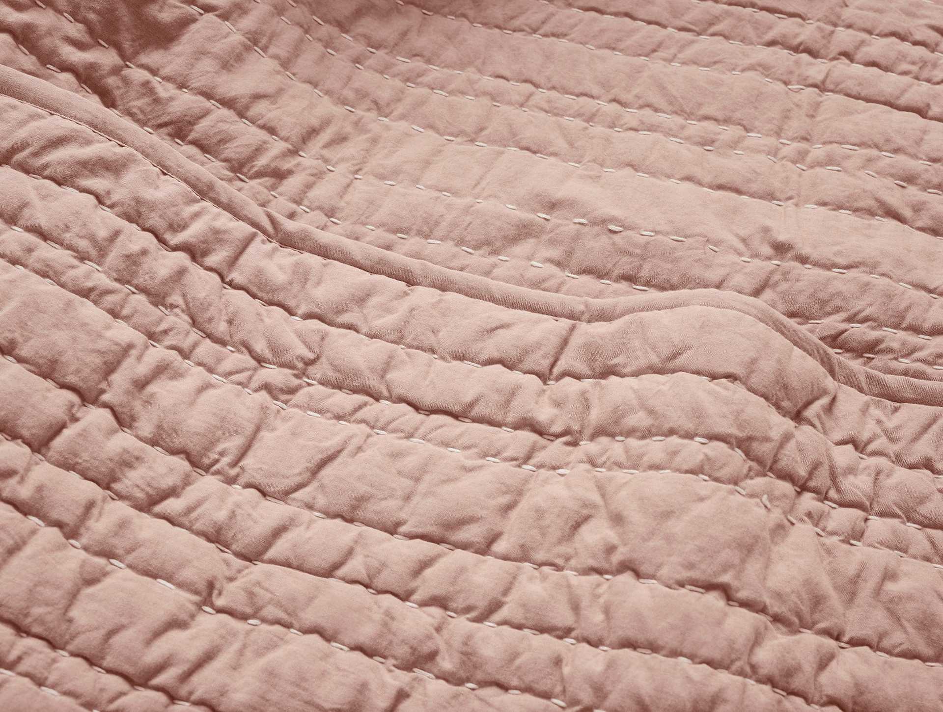 Channel Handstitched Organic Quilt