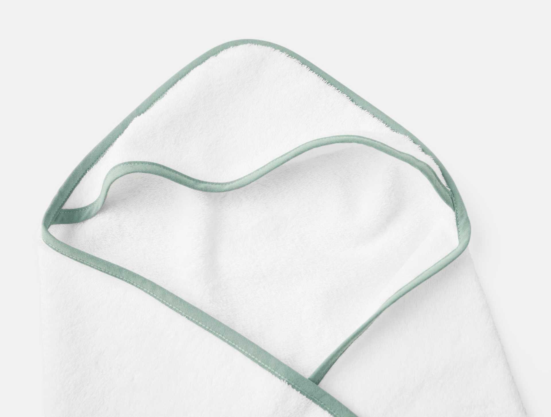 Cloud Loom&trade; Organic Baby Hooded Towel and Bath Mitt Set