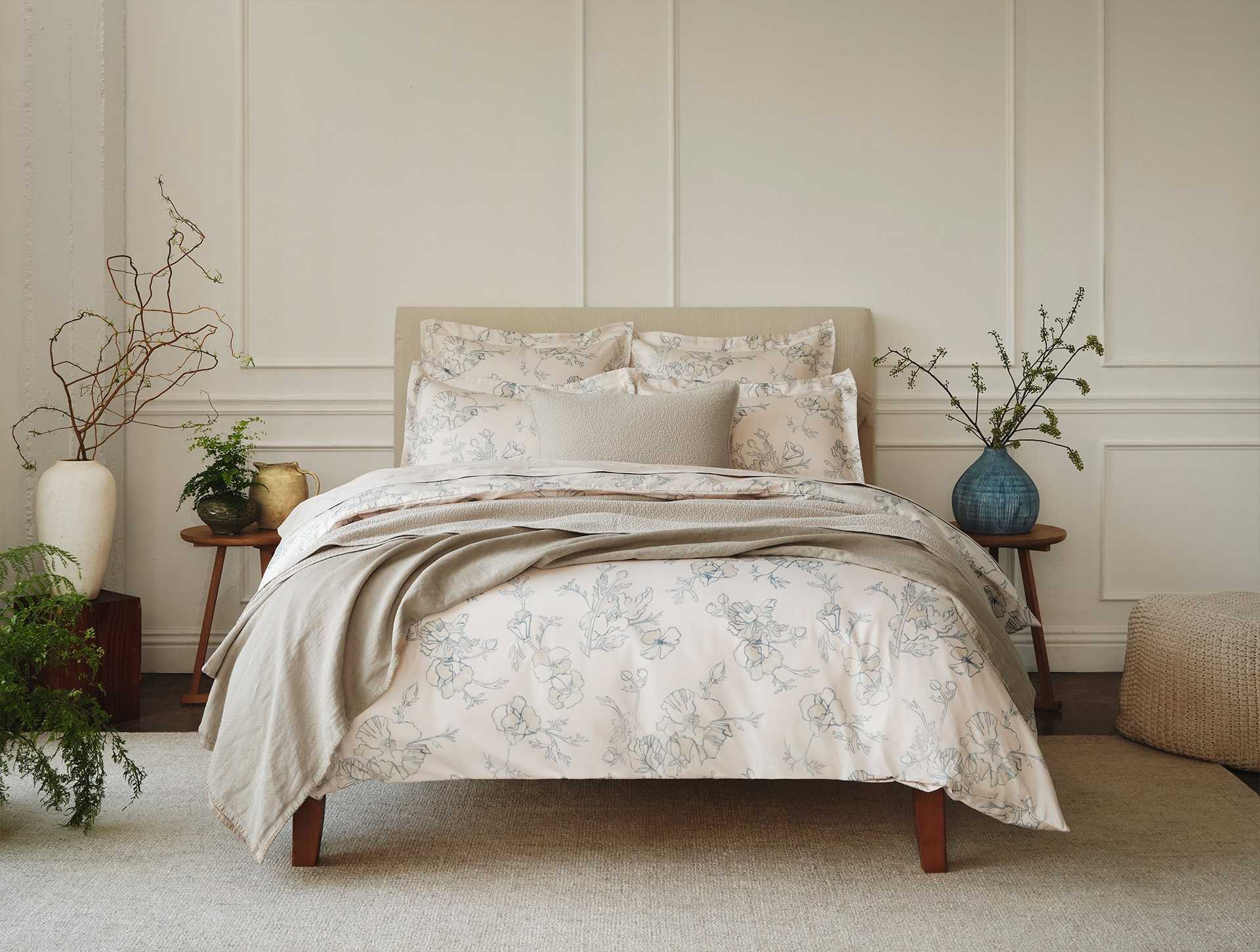 Cascade Organic Matelasse Coverlet