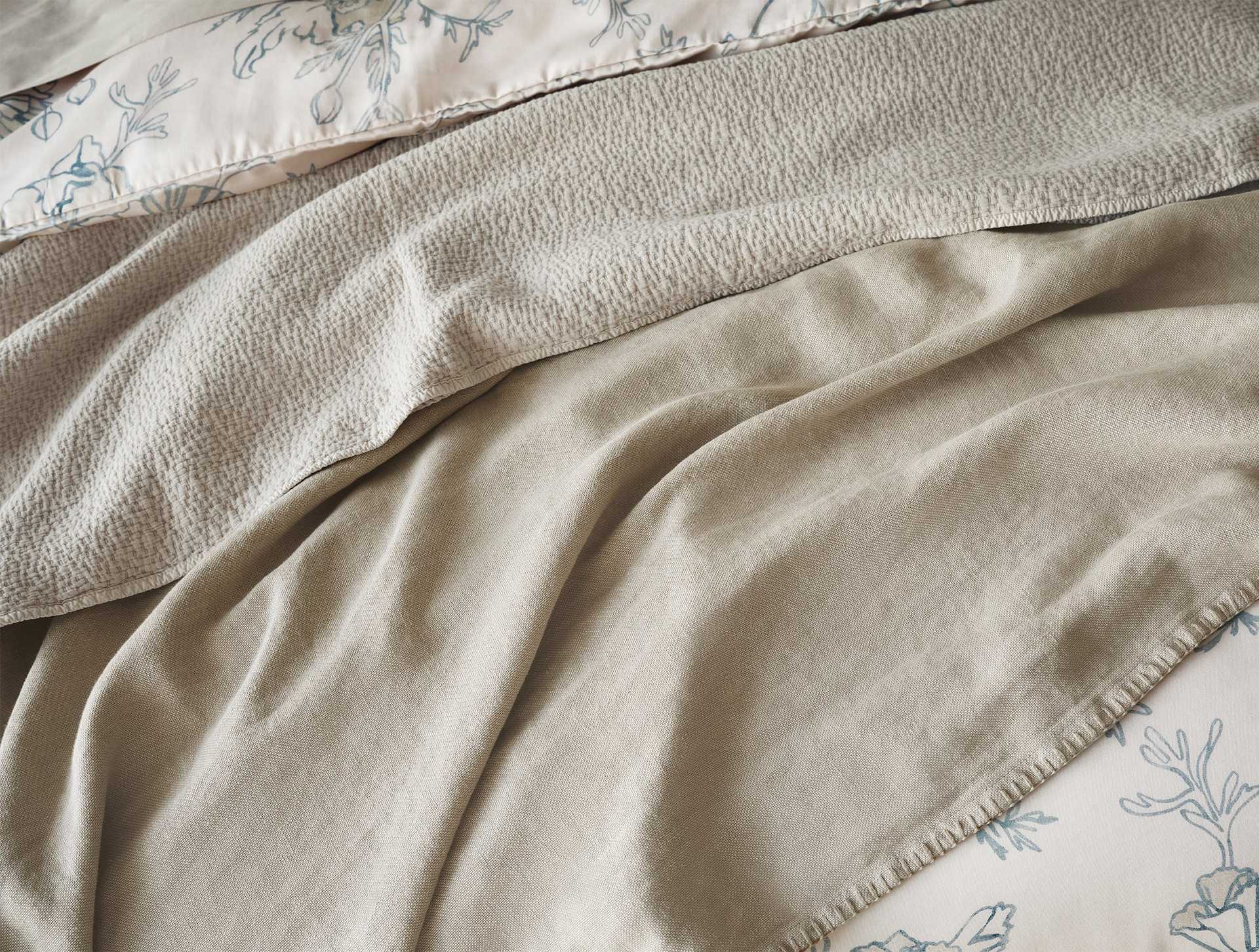 Cascade Organic Matelasse Coverlet