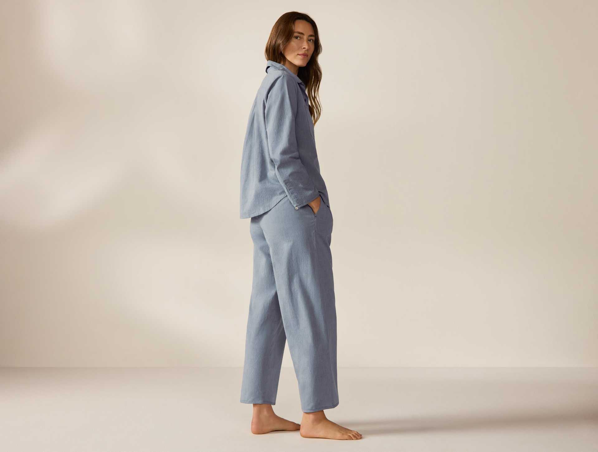 Women's Isla Organic Cotton Long Sleeve Pajama Set