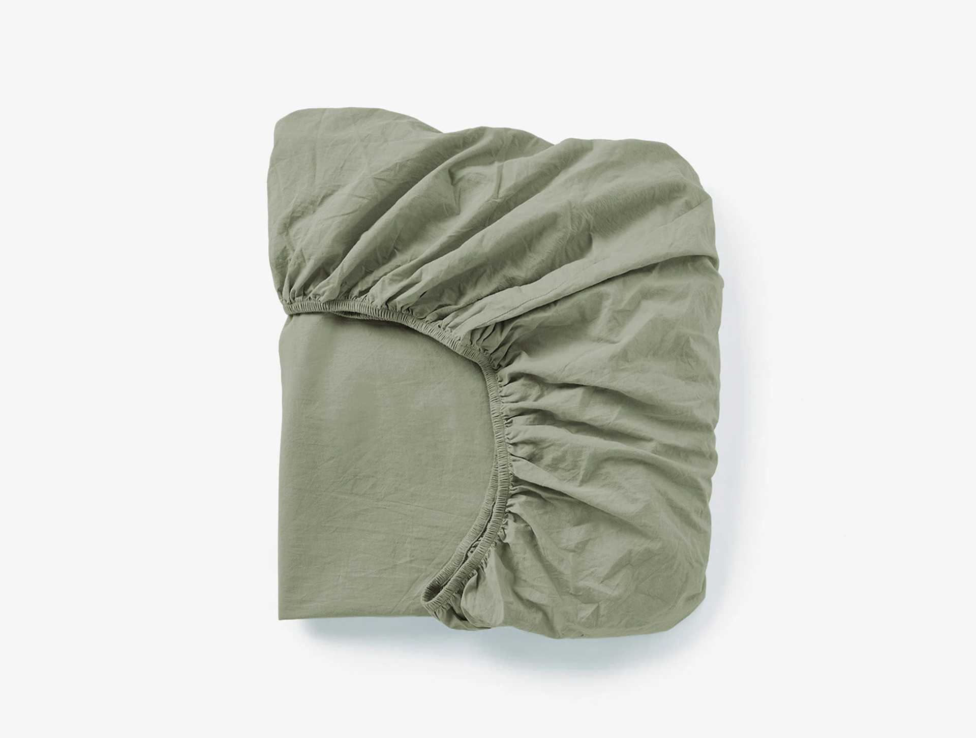 Organic Crinkled Percale&trade; Fitted Sheet