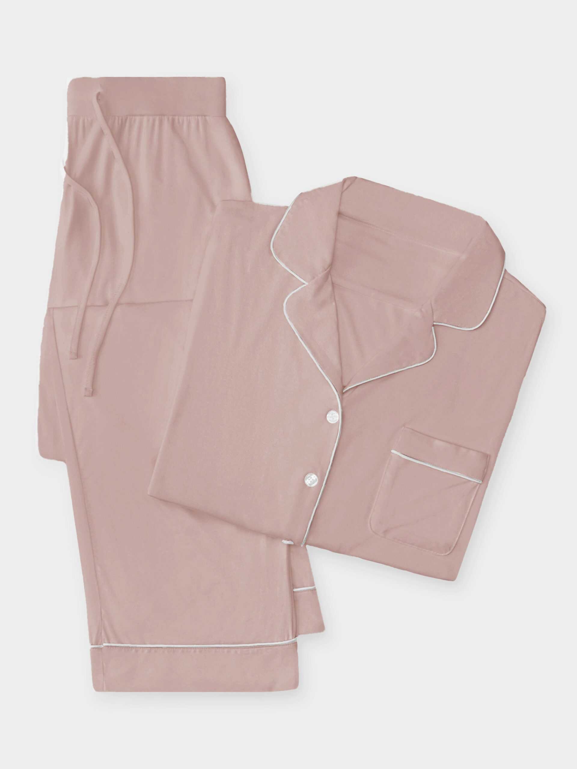 Women's Bamboo Stretch-Knit Long Sleeve Pajama Set PETITE - Last Chance - Image 31