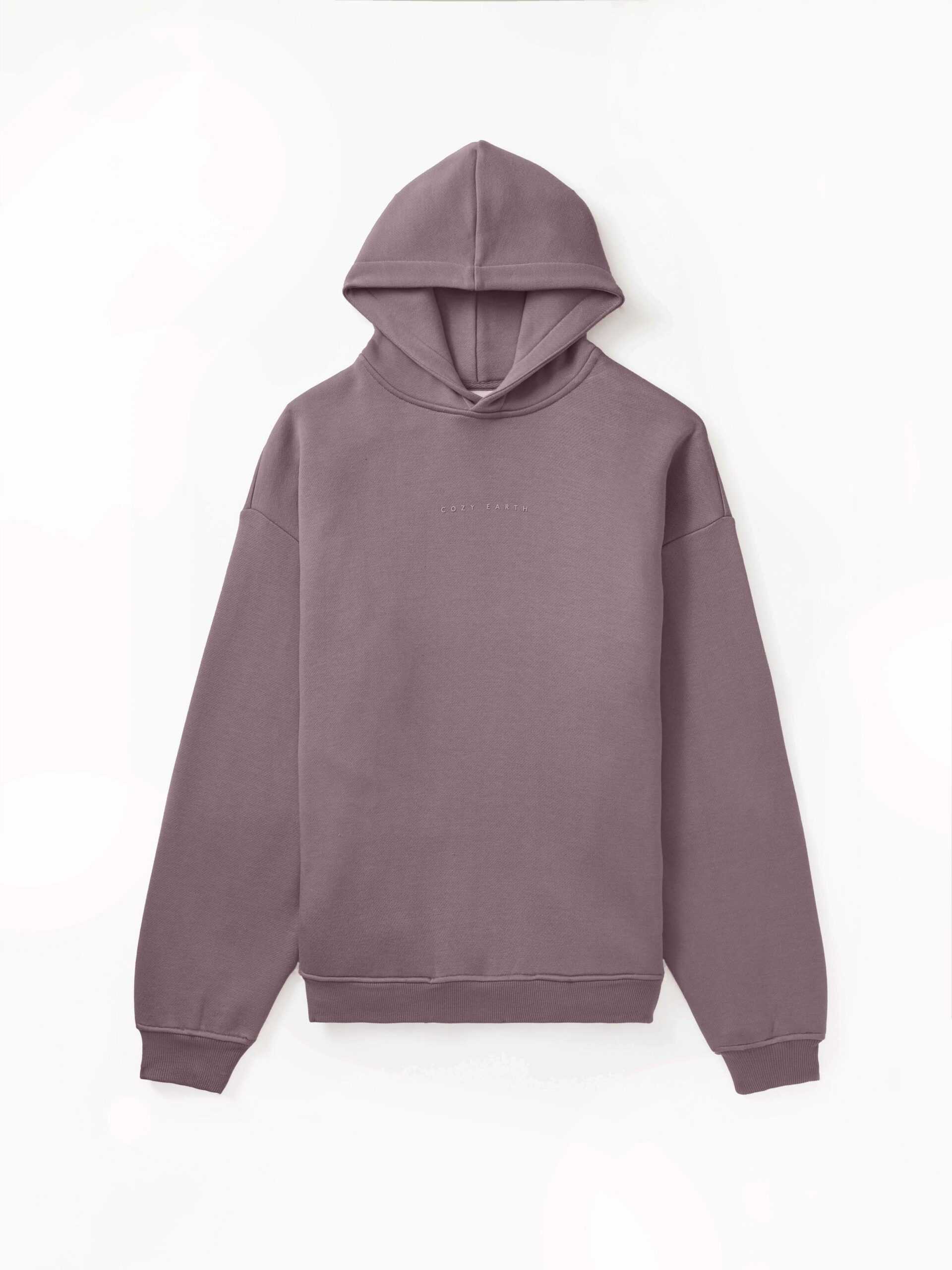 Flat lay of dusty orchid cityscape hoodie |Color:Dusty Orchid