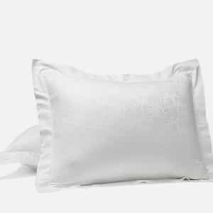 Heirloom Organic Jacquard Sham - Coyuchi | Alpine White