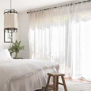 SET CURTAIN WITH TIES