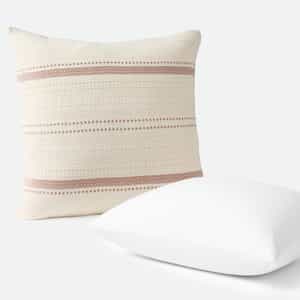 Bonita Organic Decorative Pillow Cover + Pillow Insert Set