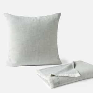 Canyon Organic Throw + Decorative Pillow Cover Set