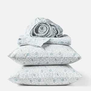 Organic Print Percale Sheet Set