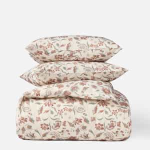 Viola Organic Print Duvet Set