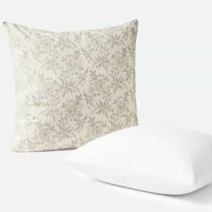 Marguerite Organic Print Decorative Pillow Cover + Pillow Insert Set