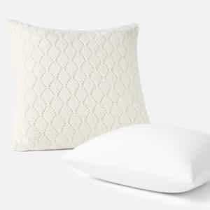 Paracas Alpaca Cotton Knit Decorative Pillow Cover + Pillow Insert Set