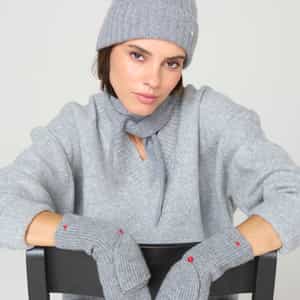 The Rib Beanie – Grey Melange