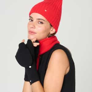 The Rib Beanie – Scarlet