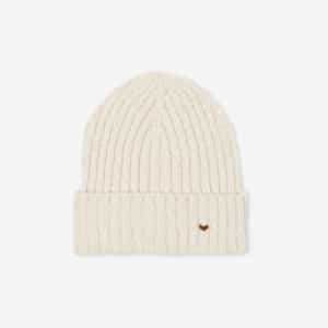 The Rib Beanie – Milk Boucle