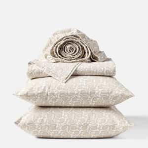 Organic Print Percale Sheet Set