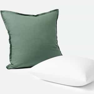 Organic Relaxed Linen Decorative Pillow Cover + Pillow Insert Set