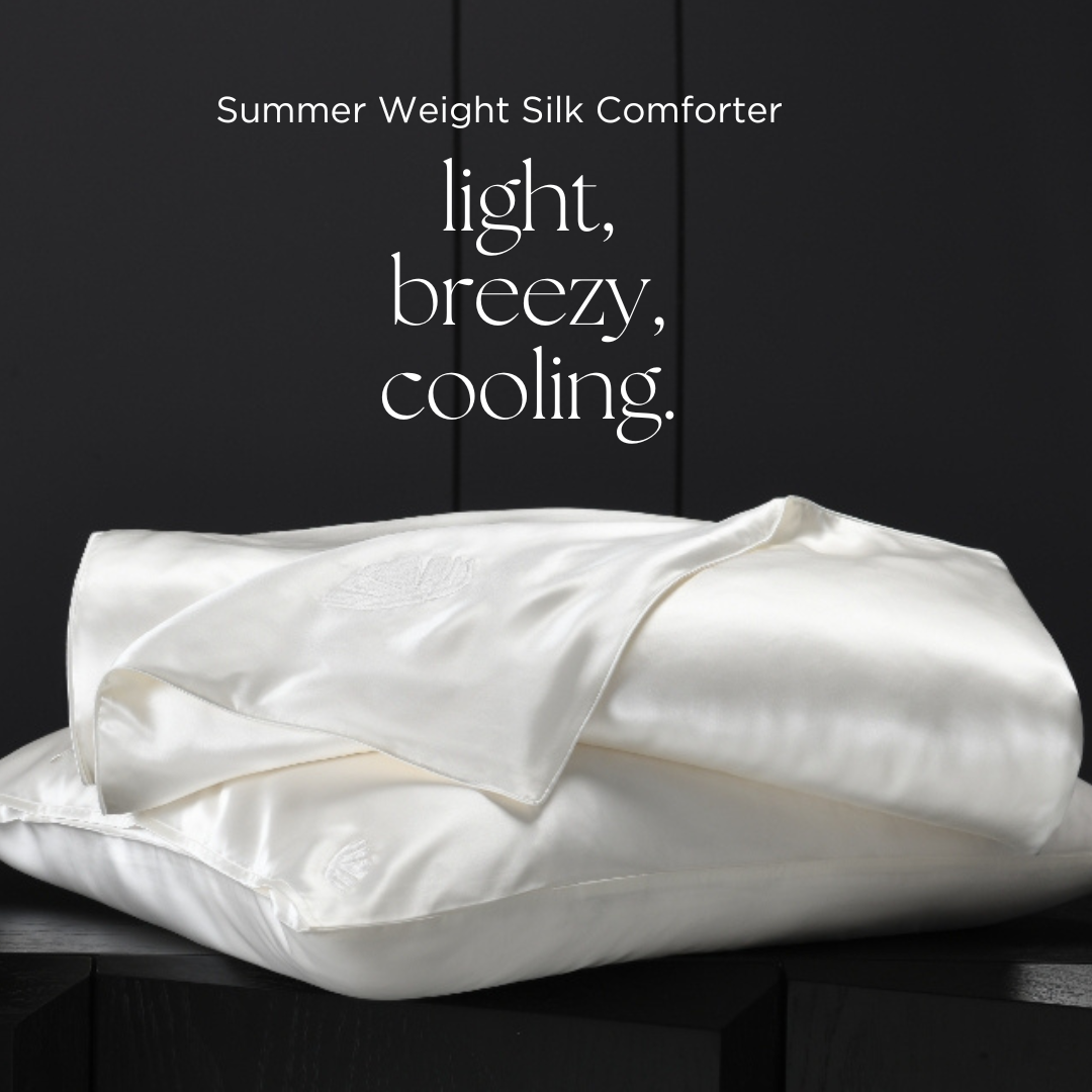 Summer Weight Silk Filled Comforter With Silk Shell - Online Exclusive