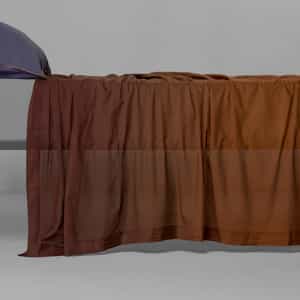 Fluo Bed Sheet - cm 270x290 - 106"x114" / cuoio