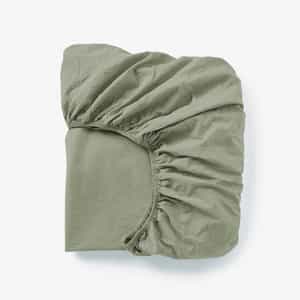 Organic Crinkled Percale&trade; Fitted Sheet
